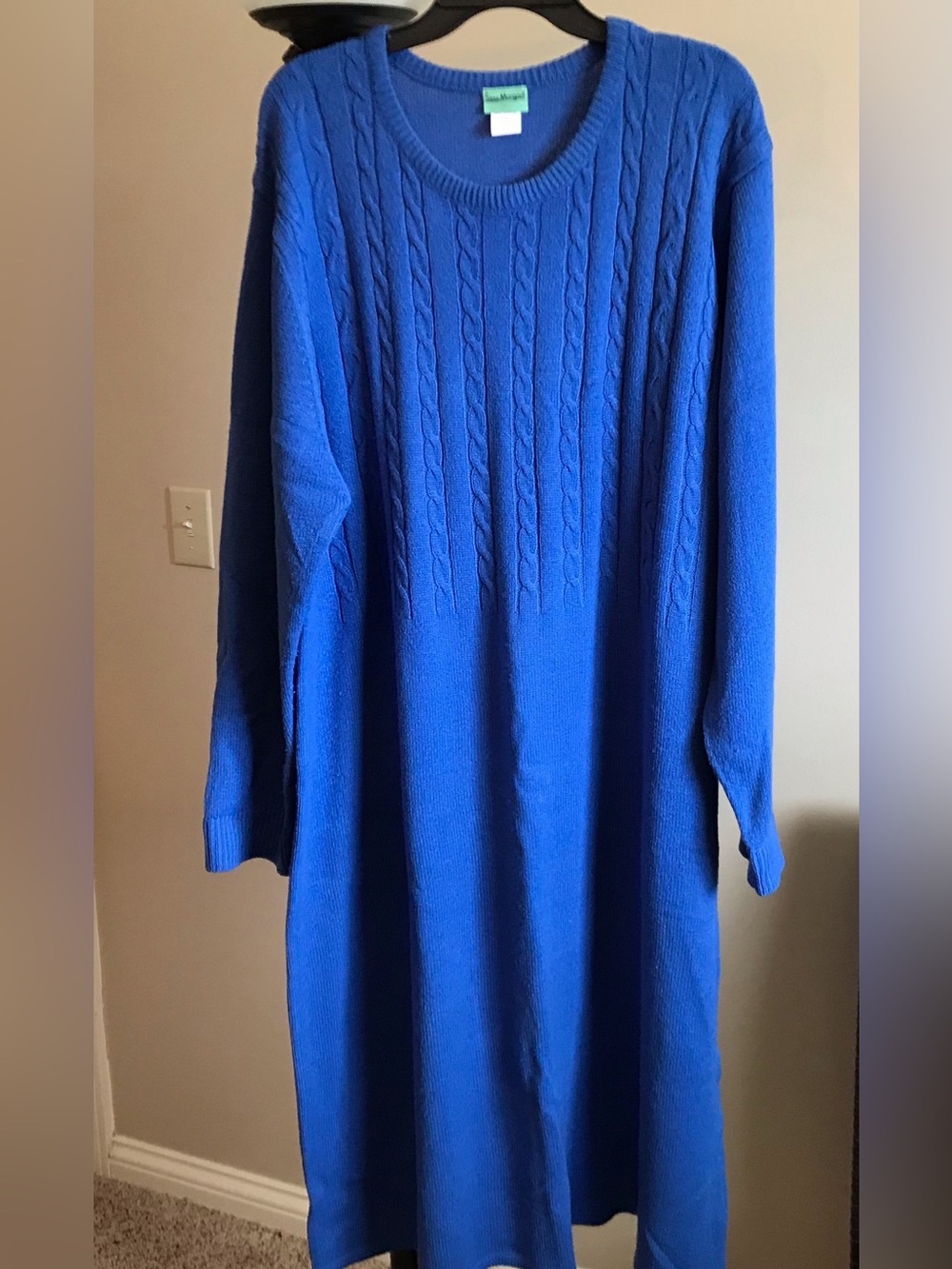 Sara Morgan BLUE Sweater Dress 3X